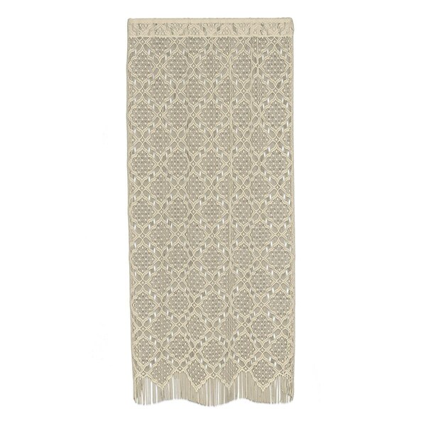 Heritage Lace 48 x 63 in. Diamond Fringe Panel; Cafe 6415C-4863 - main